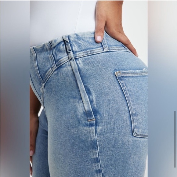Good American Denim Slim Straight Mega Compression Jeans Curvy Girl Country Sexy - Picture 5 of 15